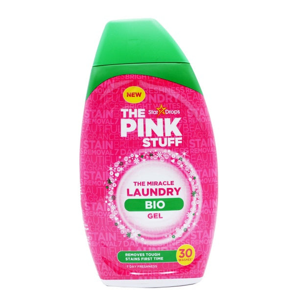 Stardrops Pink Stuff The Miracle Laundry Bio Gel 900ml | 30 Washes | Removes Tough Stains First Time