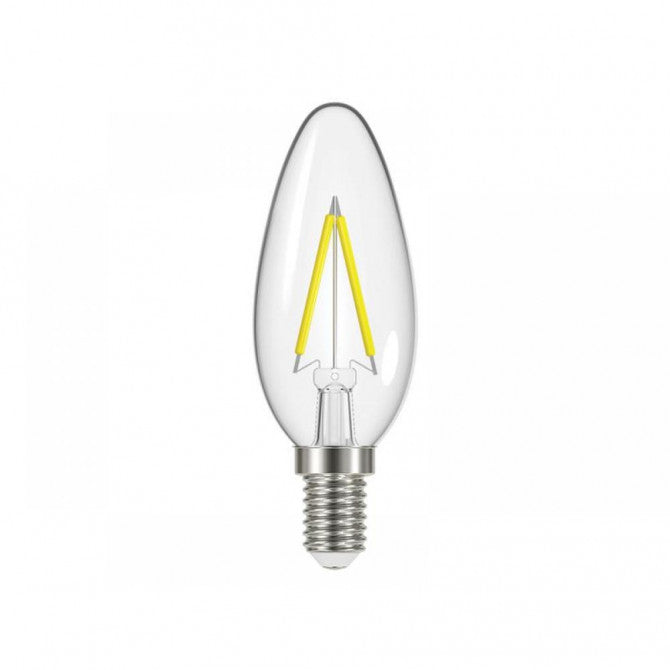 Energizer SES E14 Dimmable LED Candle Filament Bulb 5W Clear S12856 | 550 Lumens | 2700K Warm White | 450 Lumens | 15-Year Lifespan | Energy-Efficient Decorative Light