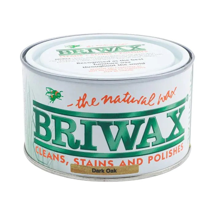 Briwax Original Wood Care Natural Wax Polish Dark Oak 400g BW0502161321 | Cleans-Stains and Polishes | Ideal for Furniture-Floors and Antiques