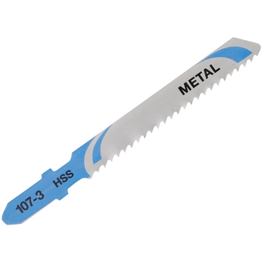 Dewalt HSS Metal Cutting Jigsaw Blades Set Silver and Blue 2mm Pack of 5 DT2161