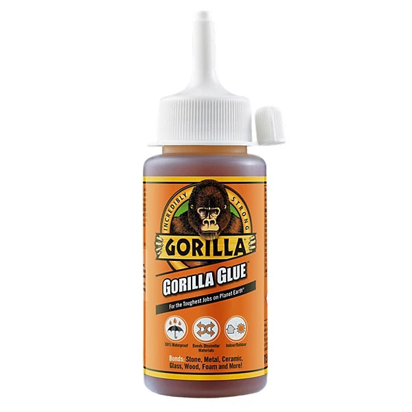 Gorilla Multi-surface Adhesive Glue Brown 115ml 1044401 | Incredibly Strong and Fast Bond | Waterproof | For Wood-Metal-Stone and More | For Indoor-Outdoor Use | Bonds Dissimilar Materials