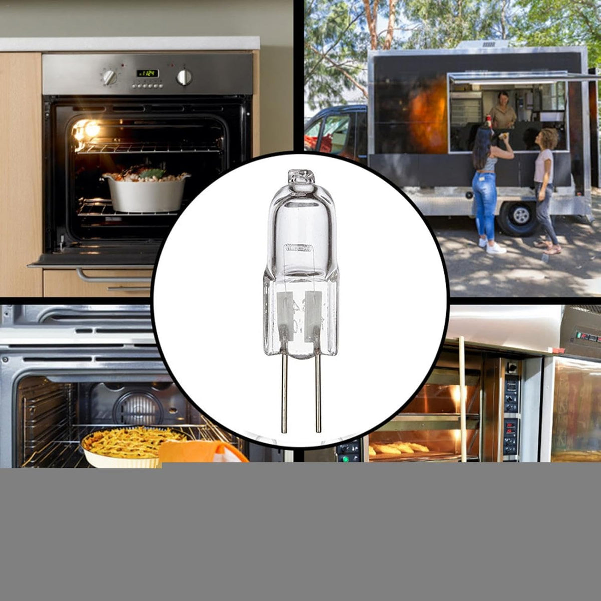 Powerplus G4 Halogen Capsule Bulb 20W 12V Clear Pack of 4 3228 | Bi-Pin Light Bulb | For Desk Lamps-Display Cases and Under-Cabinet Lighting