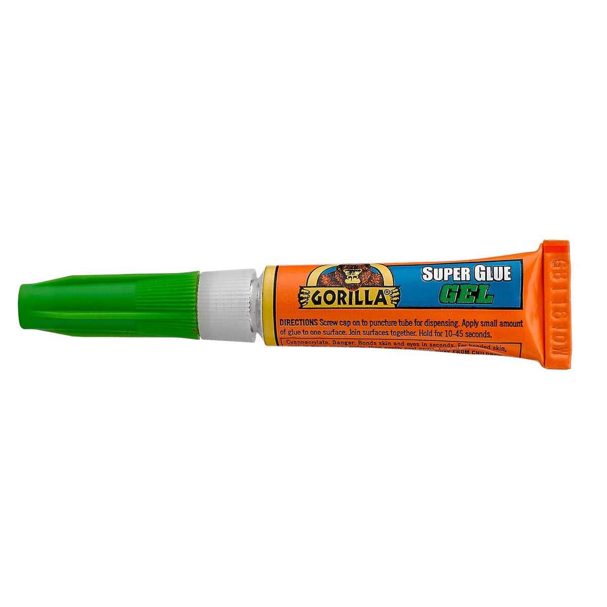 Gorilla Super Glue Gel Tube 3g Pack of 2 4044601 | No Run - Control Gel | Anti - Clog Cap | 10 Seconds Fast Setting | Bonds Metal - Wood - Ceramic - Paper - Rubber - Porcelain - Plastics - Stone and More