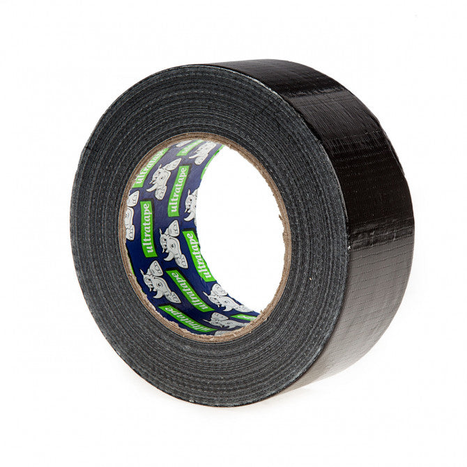 Ultratape Rhino Waterproof Gaffer Tape Black 50mm x 50Mtr | Multipurpose Cloth Tape | For Repairs and DIY | Indoor-Outdoor Use