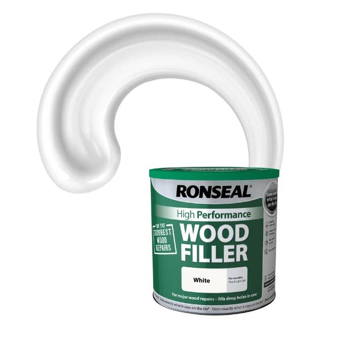 Ronseal High Performance White Ready Mixed Wood Filler 550g 35305