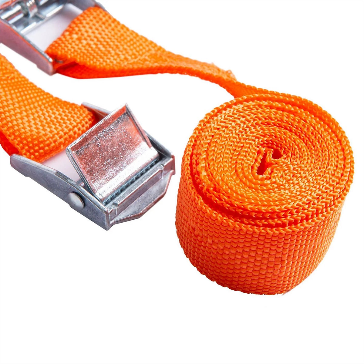 Blackspur Ratchet Strap Set Orange 25mm x 2Mtr Pack of 2 BD333 | Heavy Duty | 400lbs Breaking Strength
