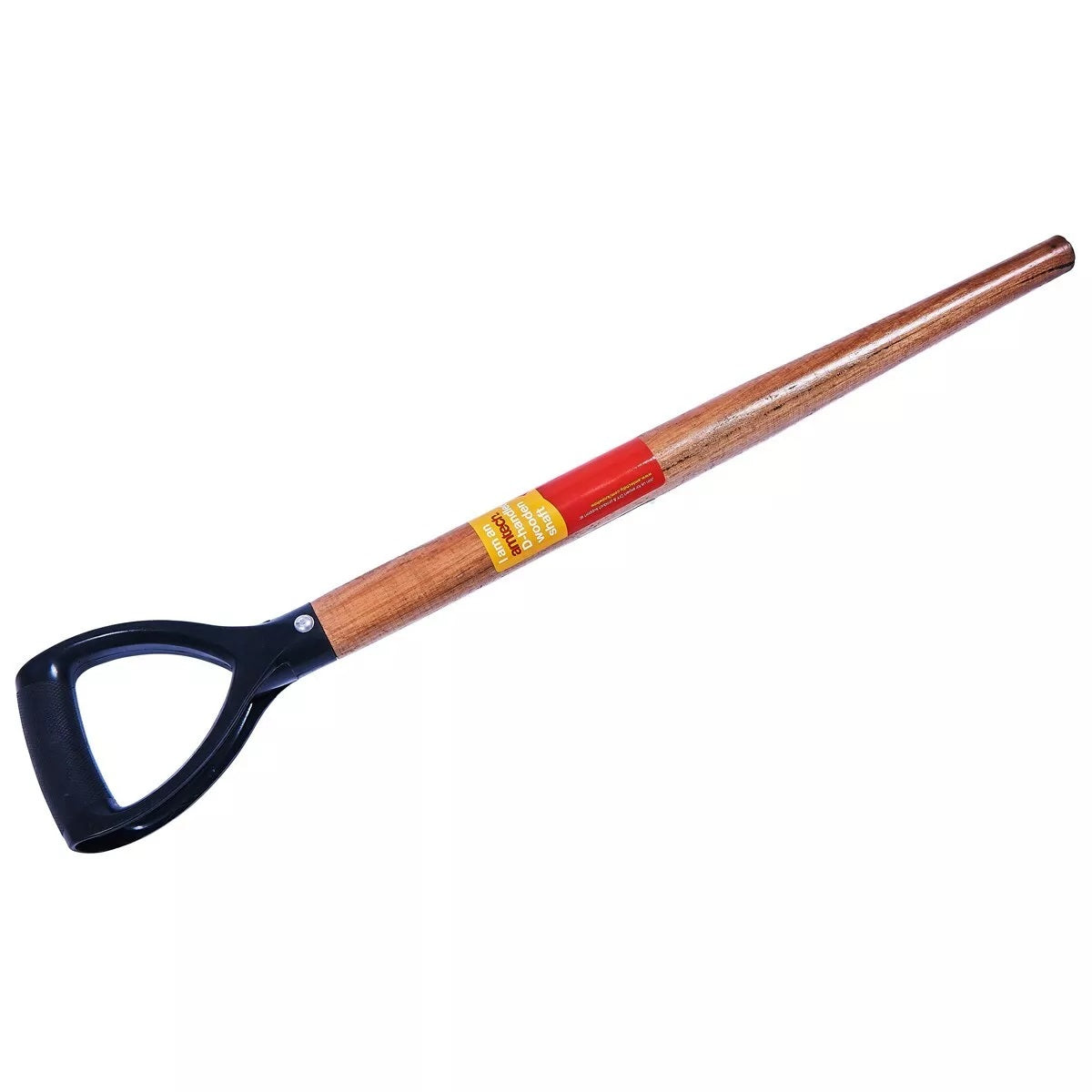 Amtech D-Handled Wooden Replacement Spade Shaft Brown and Black 24-Inch U1900