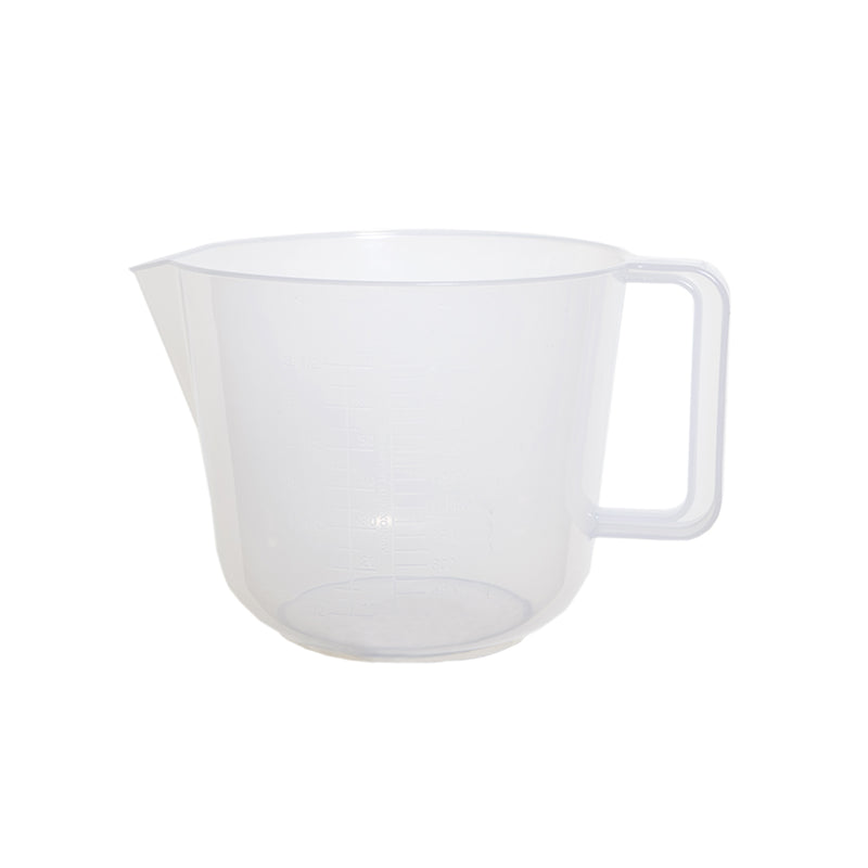 Whitefurze Plastic Mixing and Measuring Jug with Handle and Spout Clear 3.5-Pints H01L010 | Ideal for Liquids and Baking Ingredients