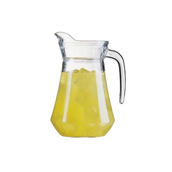 Luminarc Classic Glass Water Jug with Handle and Spout Clear 1.3Ltr A36366 | Pitcher for Infused Drinks-Juice and Beverages