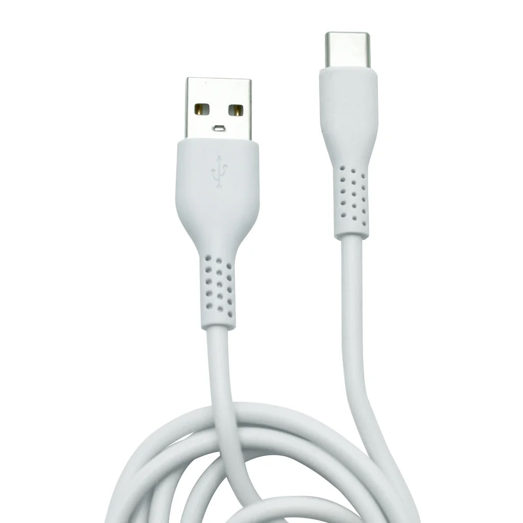 Vibe High Speed Charge and Sync Type C Usb Charging Cable White 1 Metre 02336 | Durable and Compatible with Type-C Devices