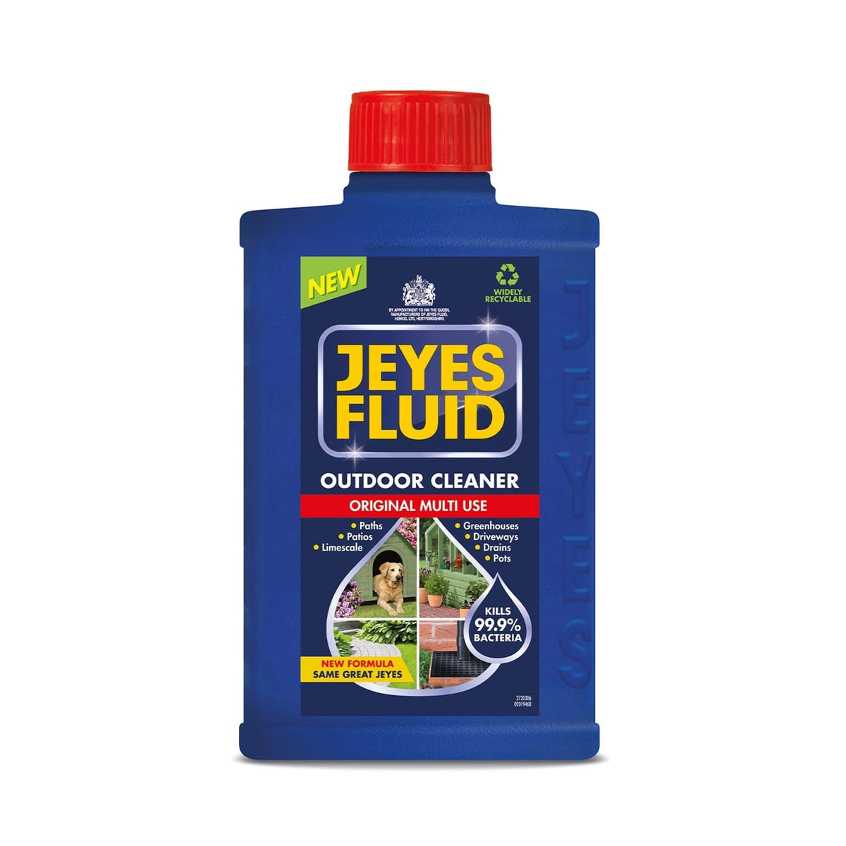 Jeyes Fluid Original Multi Use Outdoor Cleaner Blue 1Ltr 2720310 | Disinfectant for Patios-Greenhouses and Paths | Removes Limescale and Rust