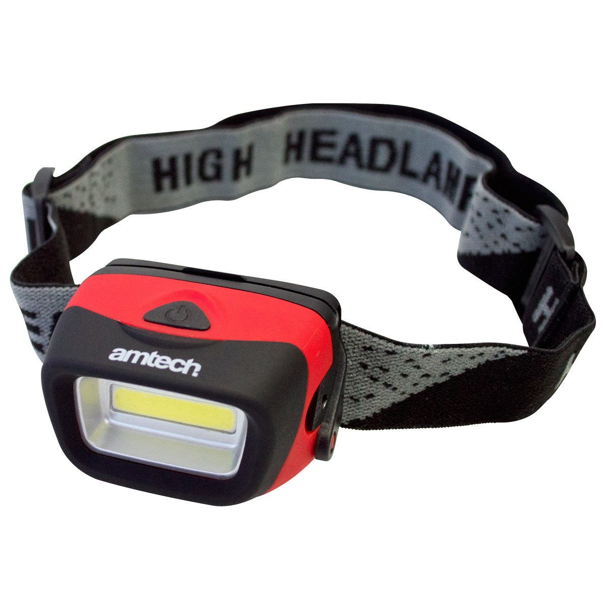 Amtech COB LED Headlight Multicolour 3W S8091 | Bright 120 Lumen Output | 3 Lighting Modes | Adjustable Angle