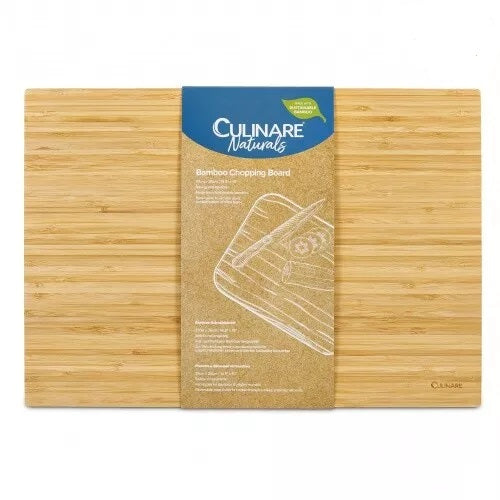Culinare Naturals Strong and Durable Bamboo Chopping Board Natural 37cm x 26cm C70026