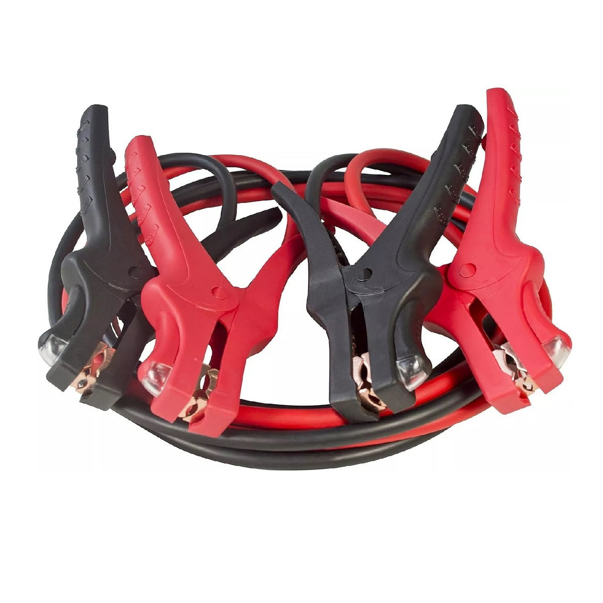 Amtech Automatic LED Light Booster Cable Set Red and Black 2.5Mtr 400A J0325 | Automatic LED Lights for Visibility | Suitable for Medium and Large Vehicles