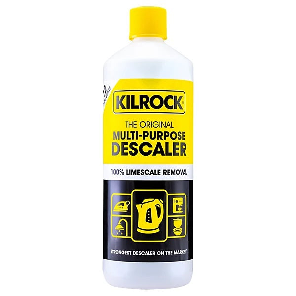 Kilrock Original Multi-Purpose Descaler Multicoloured 1Ltr | Powerful Limescale Remover for Kettles-Irons-Coffee Machines and Toilets