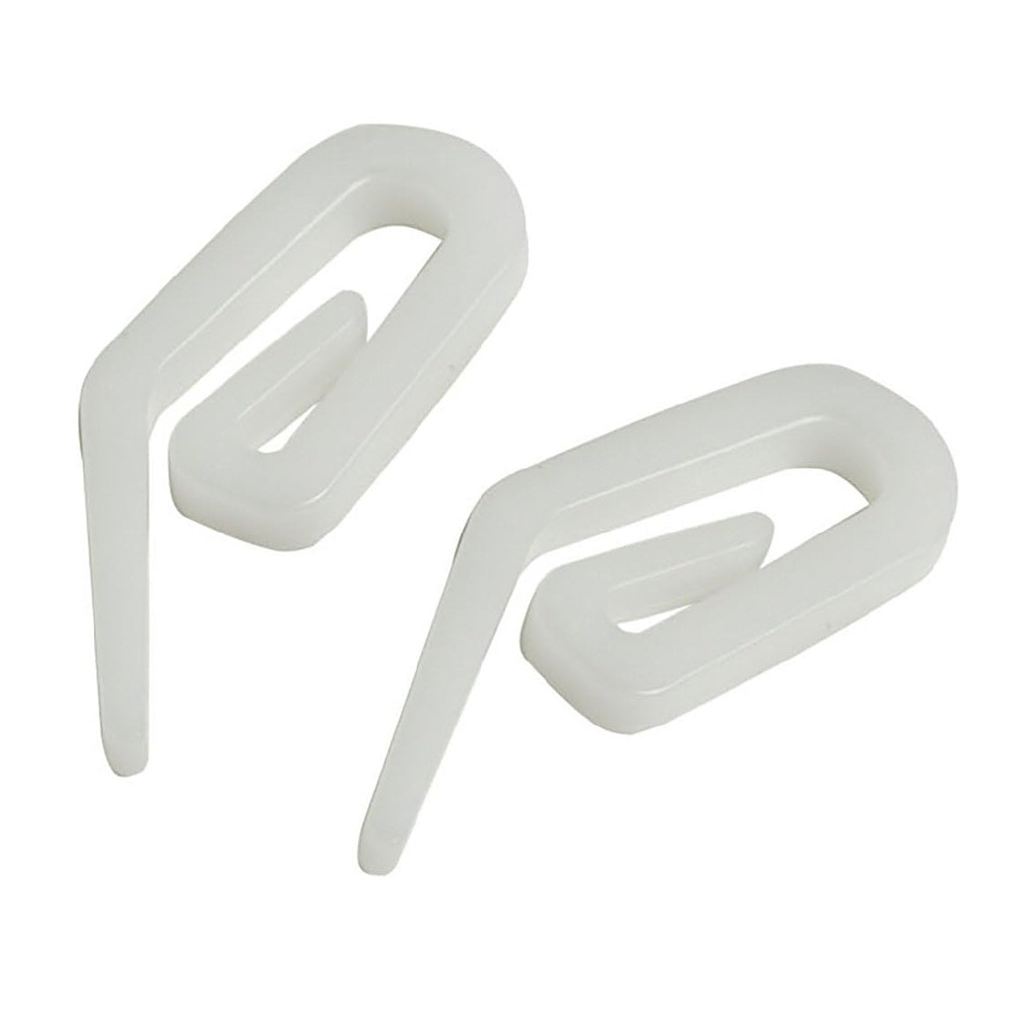 Starpack Nylon Curtain Track Gliders White Pack of 60 72049 | Easy-Fit Replacement Hooks | For Curtain Rails