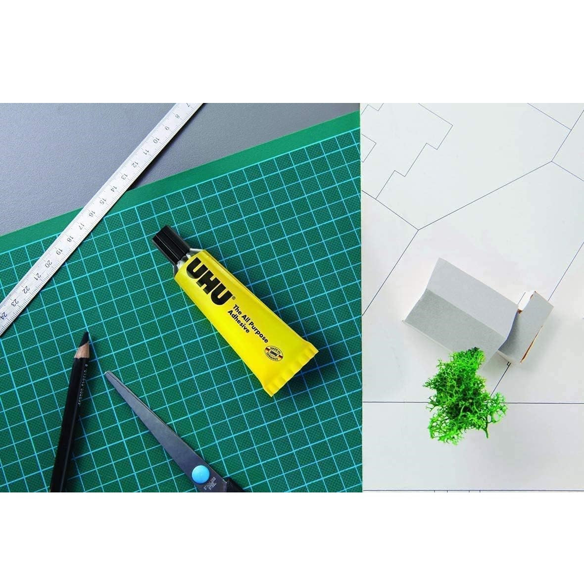 UHU All Purpose Adhesive Crystal Clear 35ml 44402 | Fast-Drying and Strong Multipurpose Glue | Ideal for Paper-Wood-Metal-Plastic and More