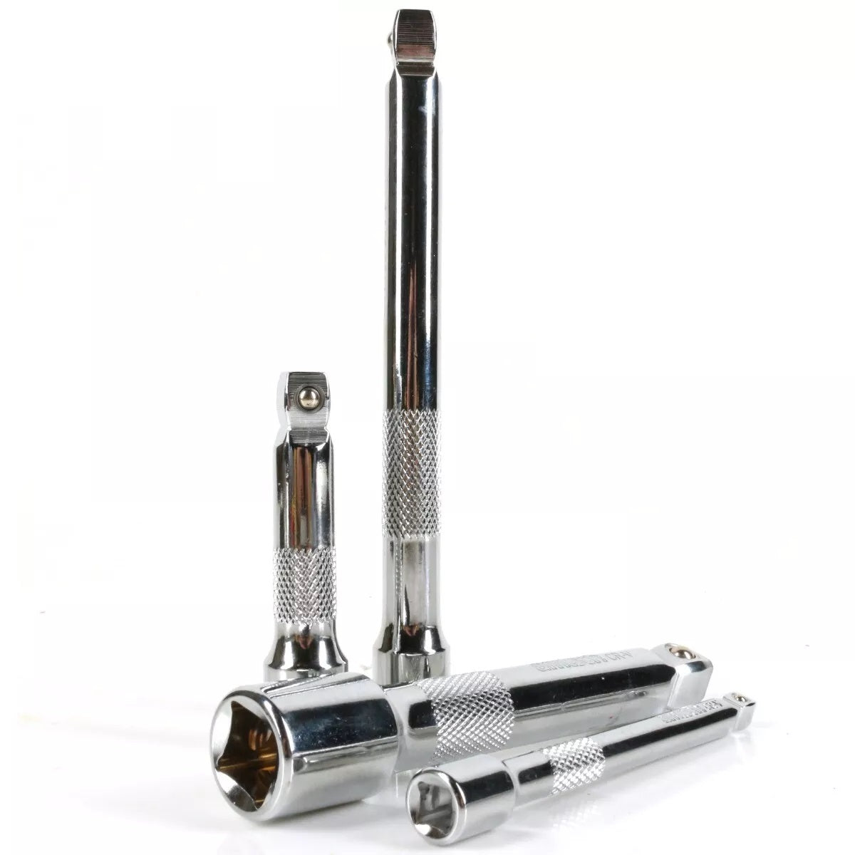 Amtech Wobble Extension Drive Set Chrome Pack of 4 I4255