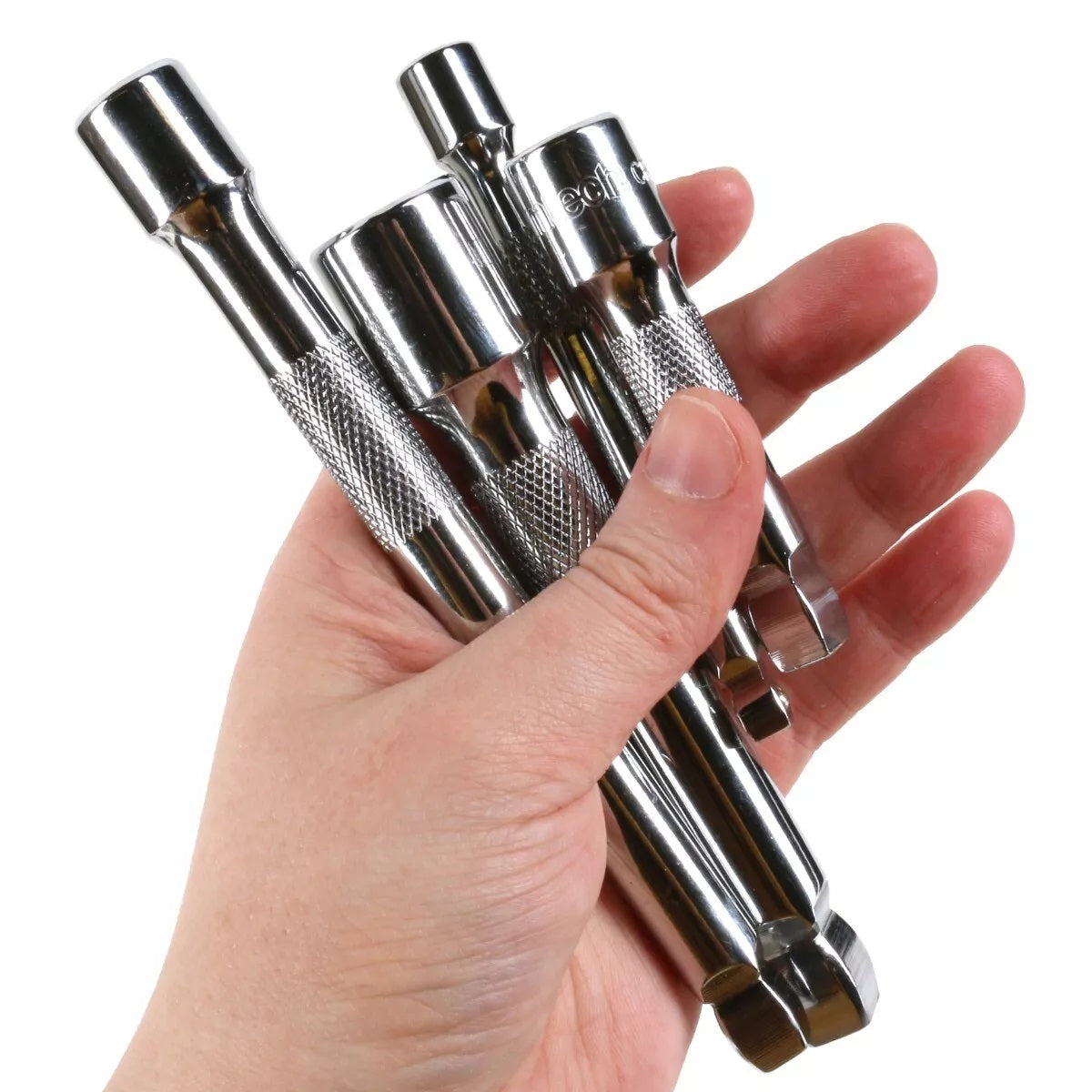 Amtech Wobble Extension Drive Set Chrome Pack of 4 I4255