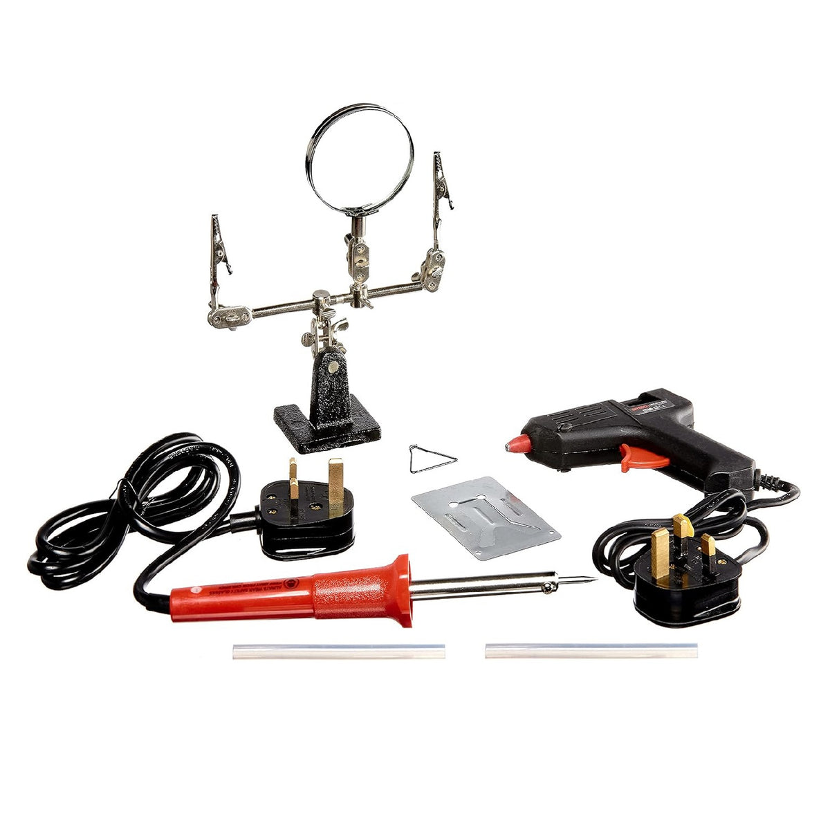 Amtech Soldering Tool Kit Assorted S1740 | Comprehensive Soldering and Gluing Kit | Ideal for Homes and DIY Tasks | Storage Organiser Case