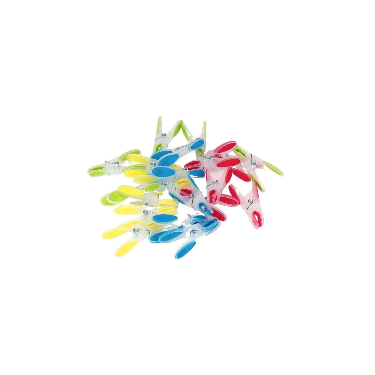 Arix Bettina Multi-Purpose Softgrip Pegs Multicoloured Pack of 20 B434 | Non-Slip Laundry Clothes Pegs