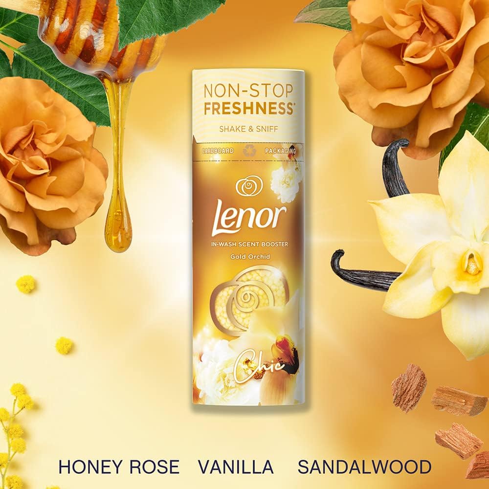 Lenor Gold Orchid In-Wash Scent Booster 176g HOLEN098 | Non-Stop Freshness | Shake and Sniff