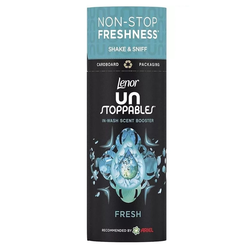 Lenor Unstoppables Fresh In-Wash Scent Booster Black 176g HOLEN100 | Non-Stop Freshness | Shake and Sniff