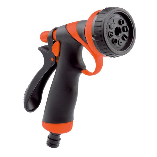 Green Blade 10 Pattern Deluxe Metal Spray Gun Orange and Black GA053 | Adjustable Nozzle | Soft Touch Grip | Strong Metal Construction