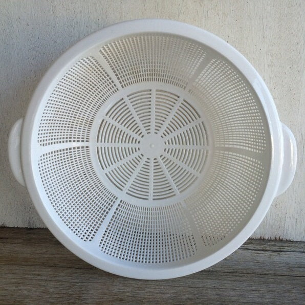 Plasticforte Round Colander with Handles White 31cm 11141AE | Kitchen Strainer | For Washing Fruits-Vegetables and Pasta