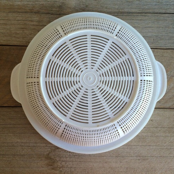 Plasticforte Round Colander with Handles White 31cm 11141AE | Kitchen Strainer | For Washing Fruits-Vegetables and Pasta