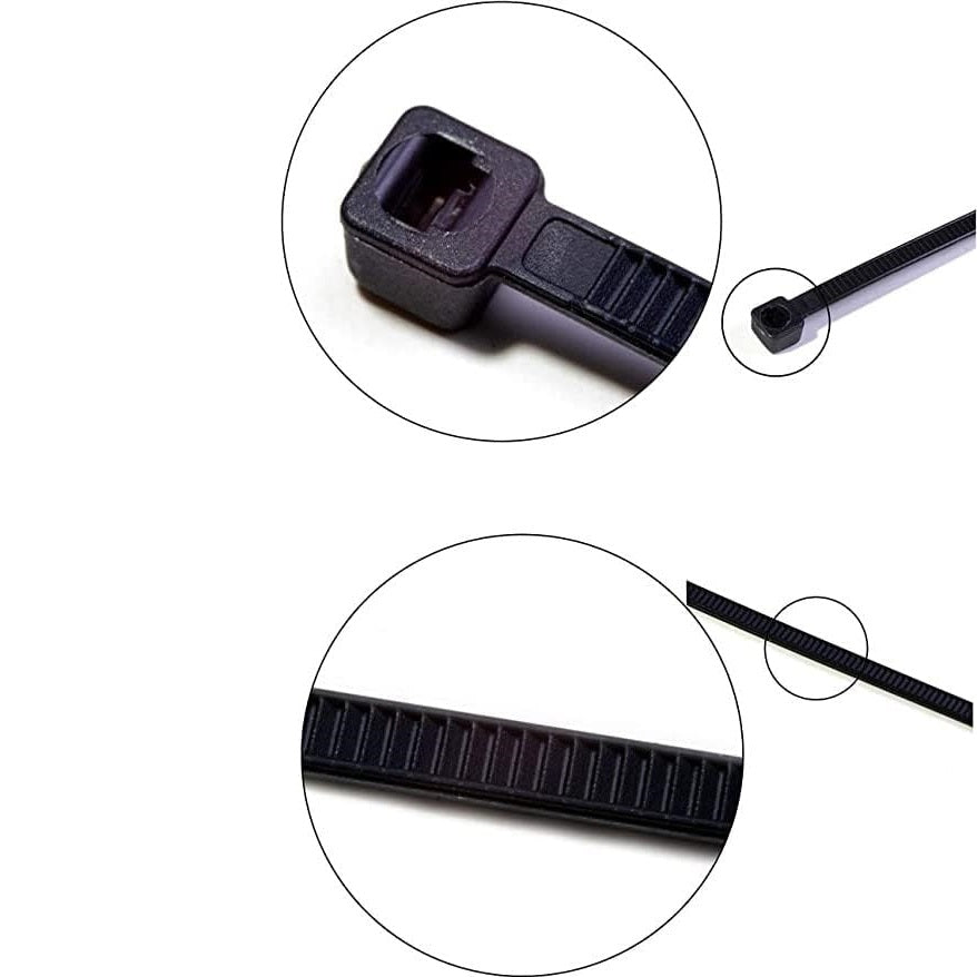 Orion Stationery Heavy-Duty Multi Purpose Cable Ties Black 370mm x 4.8mm Pack of 24 BB0442 | For Wire Management-DIY and Outdoor Use