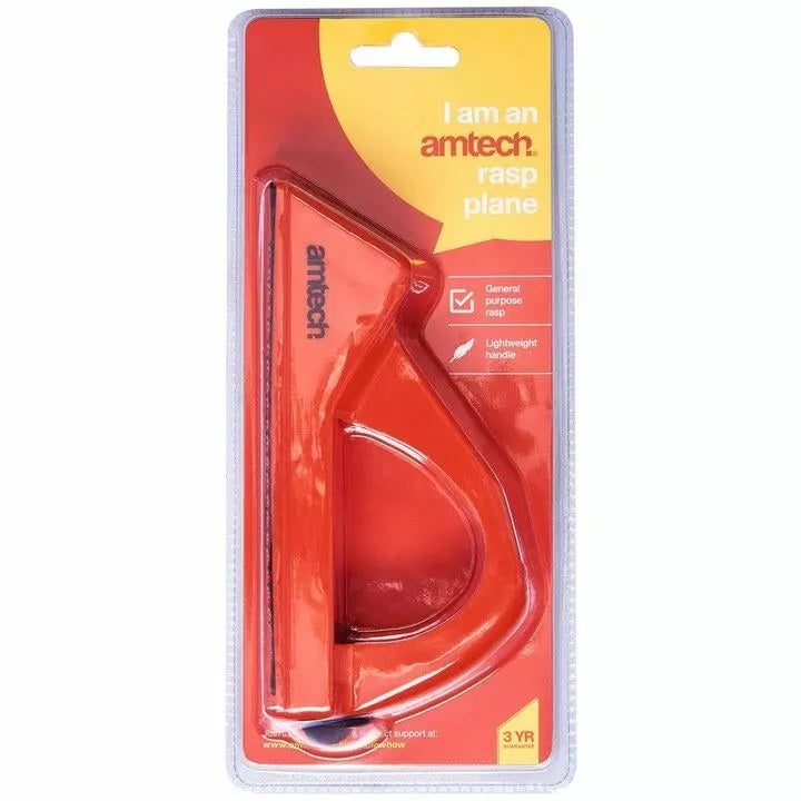 Amtech Rasp File Red and Black 140mm E1120 | General Purpose Rasp | Lightweight Handle
