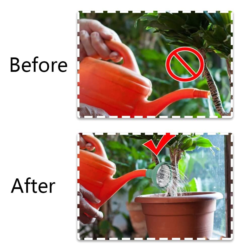 Kingfisher Universal Brass Watering Can Rose Replacement Head Green B609CP | Gentle Water Flow Attachment for Gardening