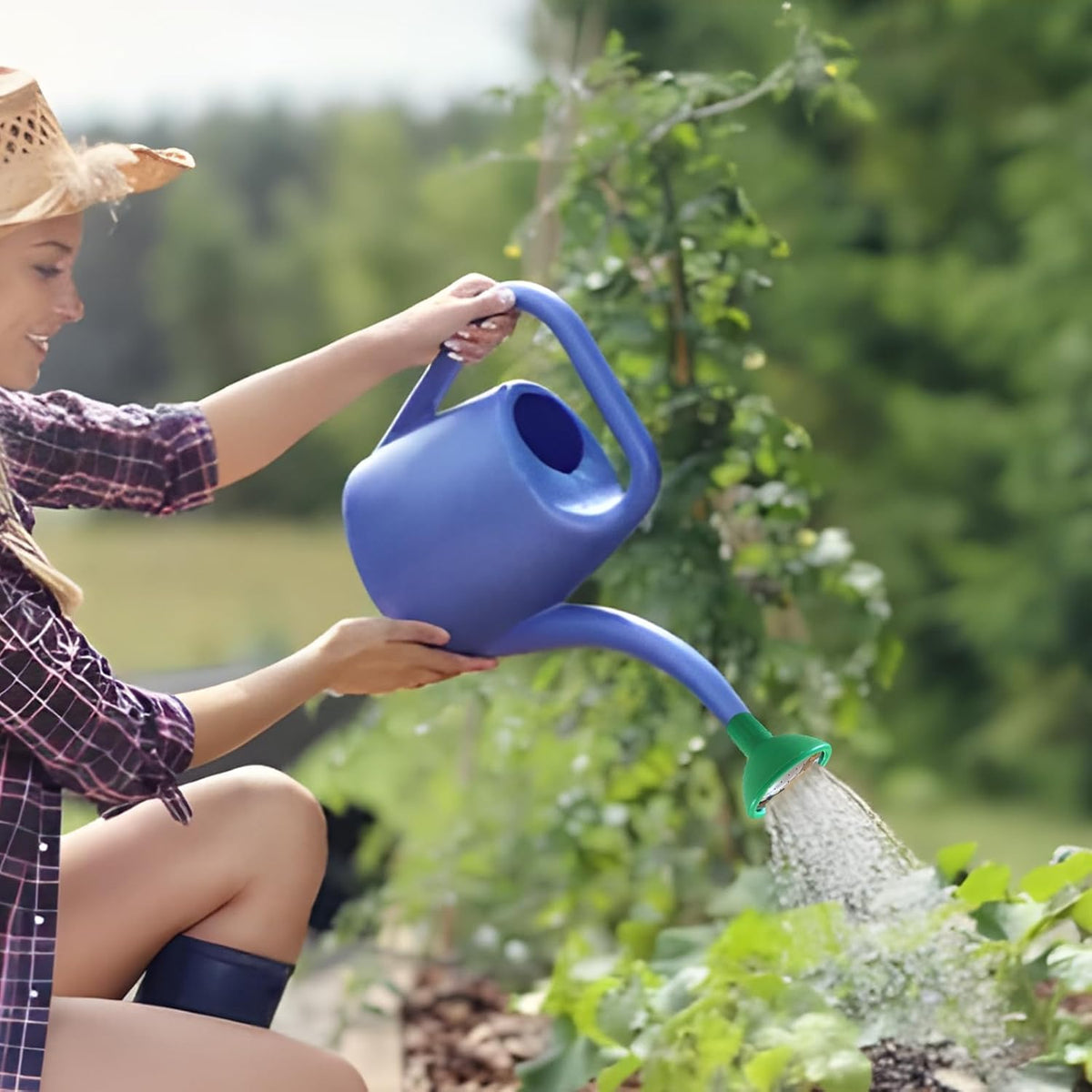 Kingfisher Universal Brass Watering Can Rose Replacement Head Green B609CP | Gentle Water Flow Attachment for Gardening