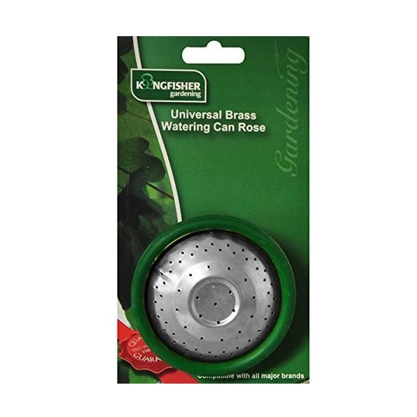 Kingfisher Universal Brass Watering Can Rose Replacement Head Green B609CP | Gentle Water Flow Attachment for Gardening
