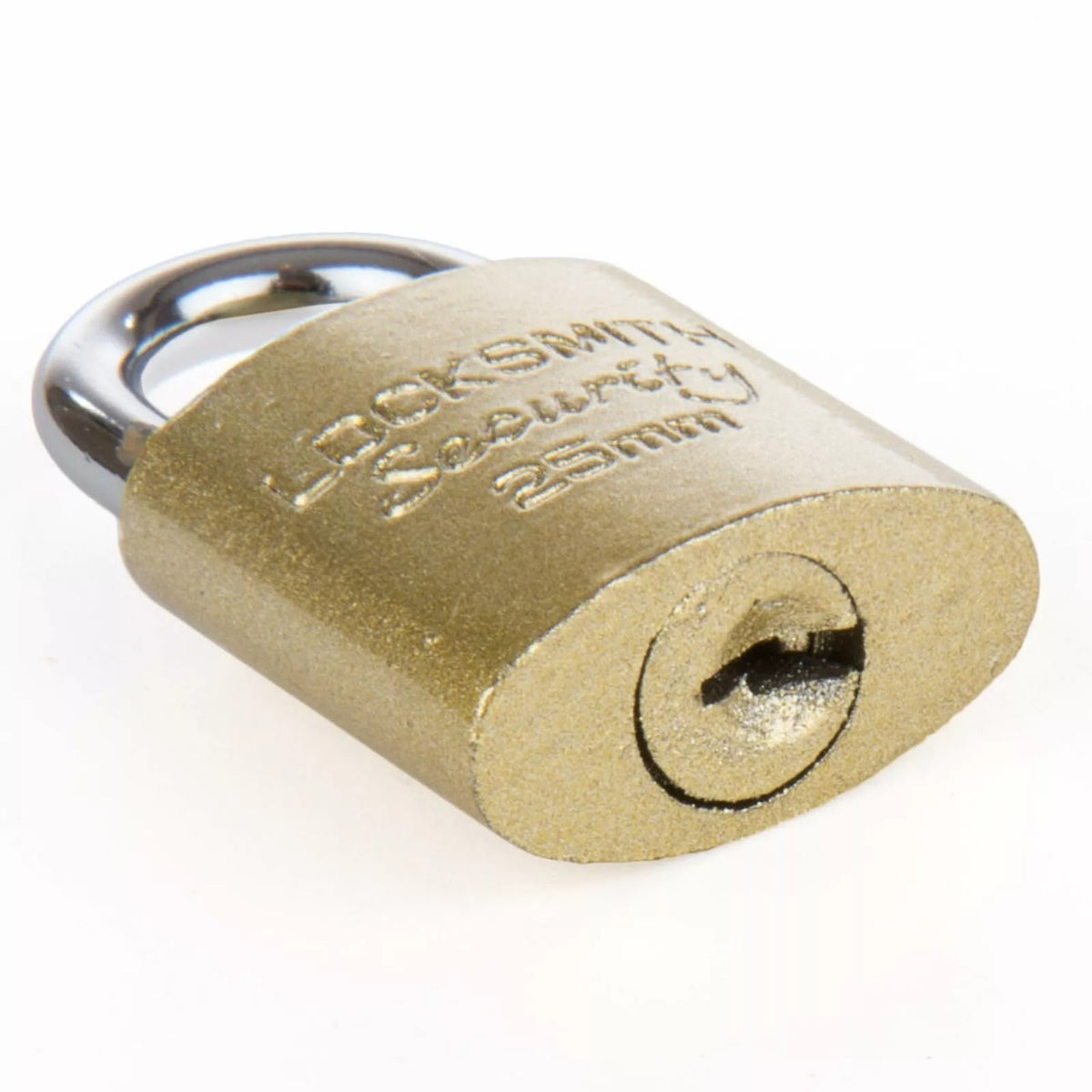 Locksmith Security Padlock Brass 25mm 25MMPL-NEW | Complete with 3 Keys