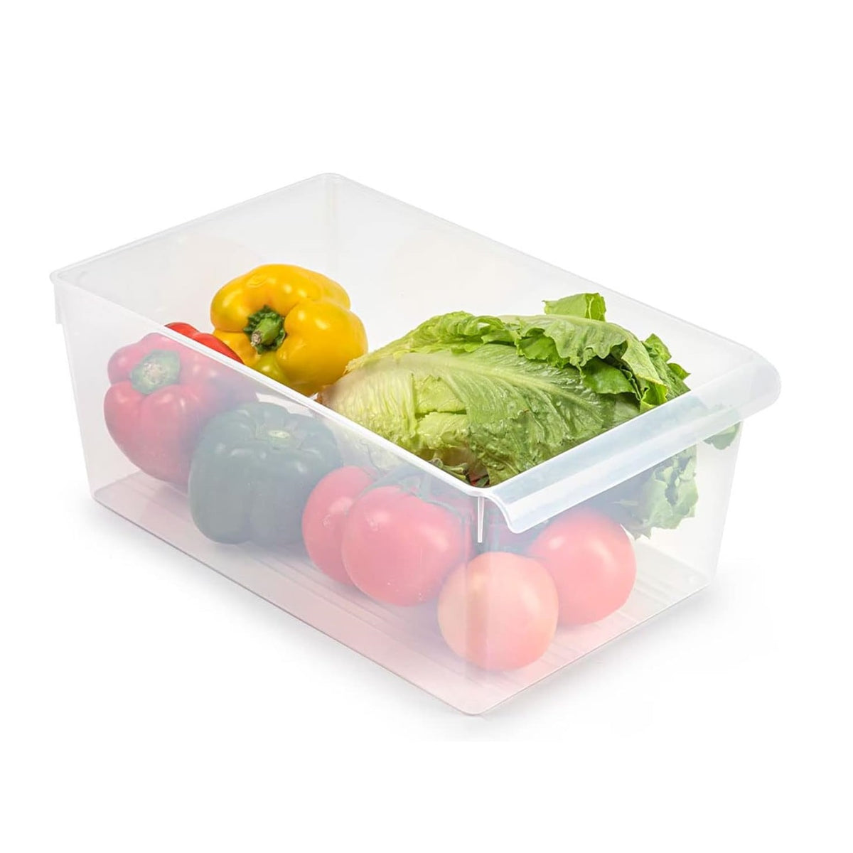 PlasticForte Fridge Organizer Bin No.9 Clear 19.5cm x 29cm x 10cm 14004 | BPA-Free Storage Box