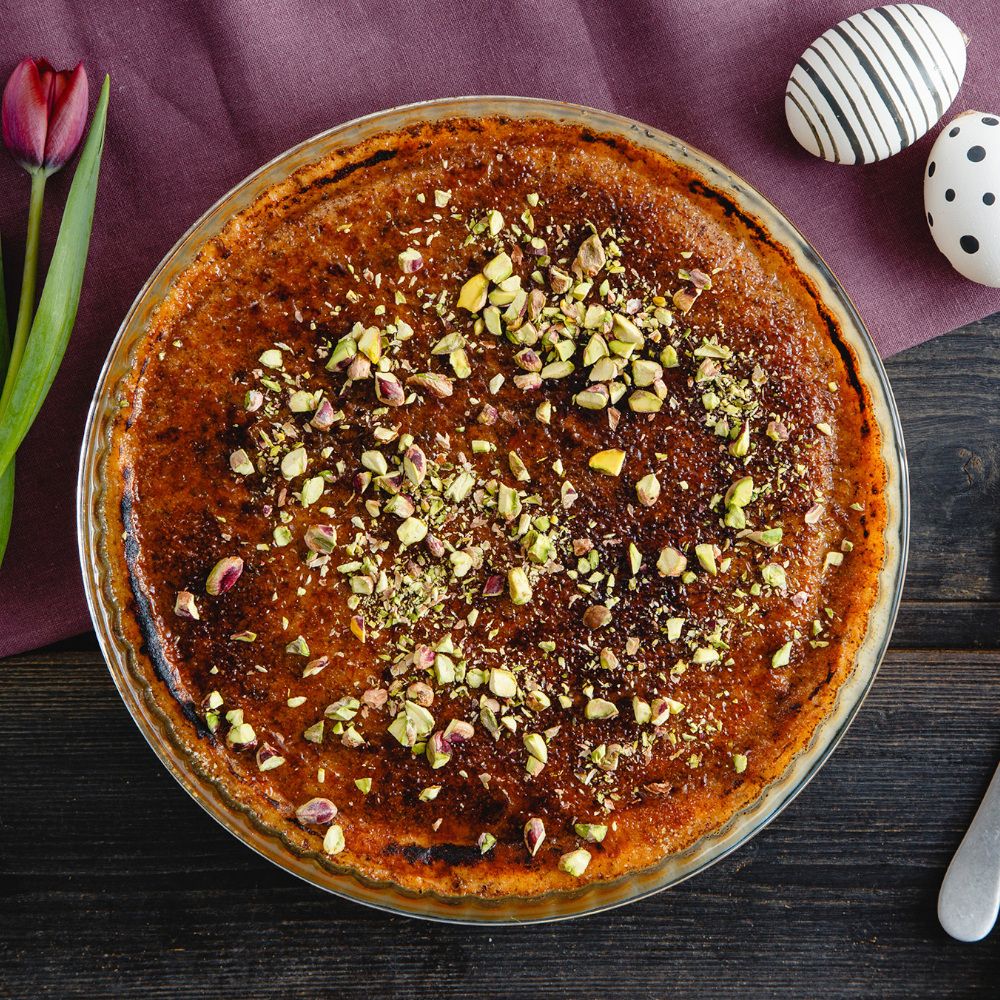 Pyrex Round Bake and Enjoy Glass Quiche Flan Dish Clear 24cm | Oven Safe | Scratch-Resistant | Ideal for Baking Quiches and Tarts