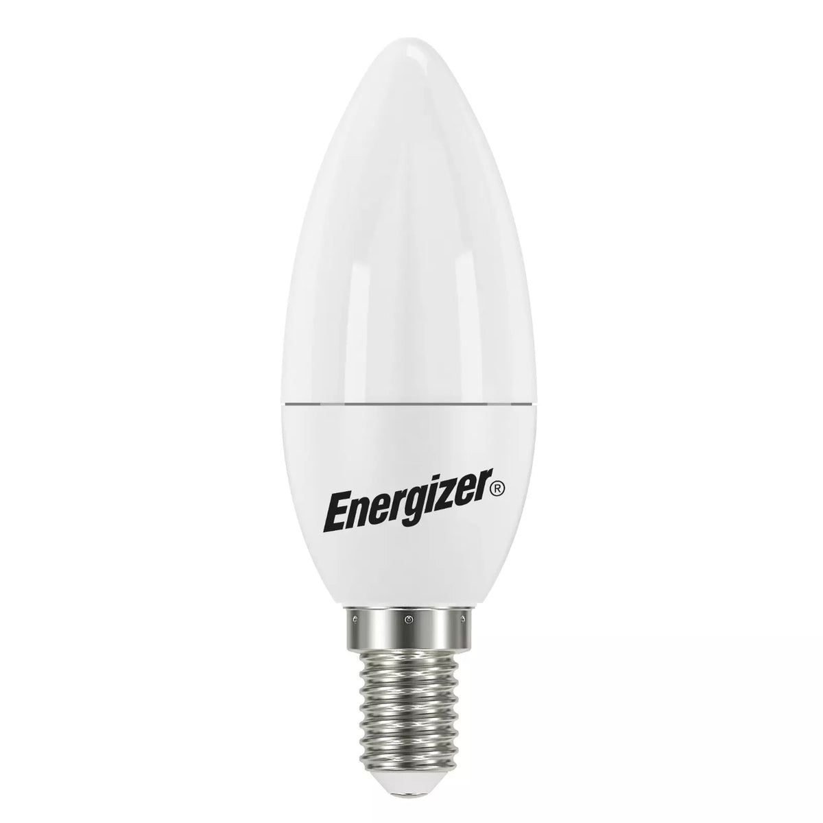 Energizer SES-E14 Opal LED Candle Bulbs 5.2W White Pack of 2 S16706 | 3000K Warm White | 350 Lumens