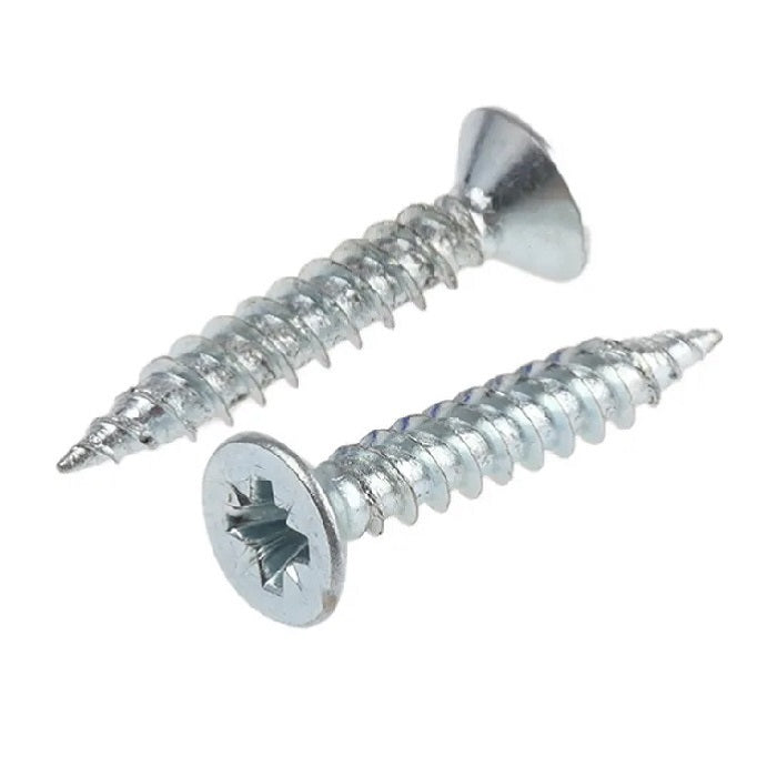 Pozi Drive Countersunk Woodscrews Zinc Plated 7-Inch x 1-Inch 30226