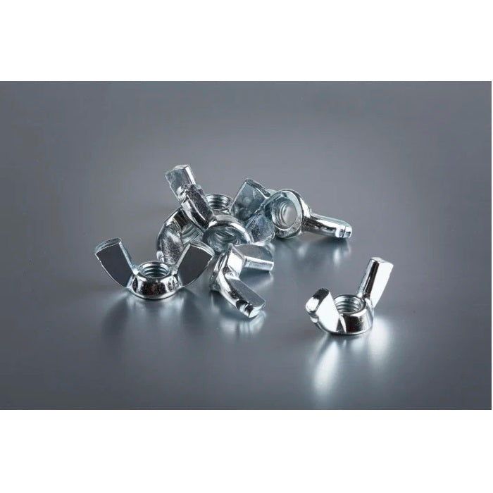 Bulk Hardware Steel Wing Nuts Bright Zinc Plated 5mm PM0124