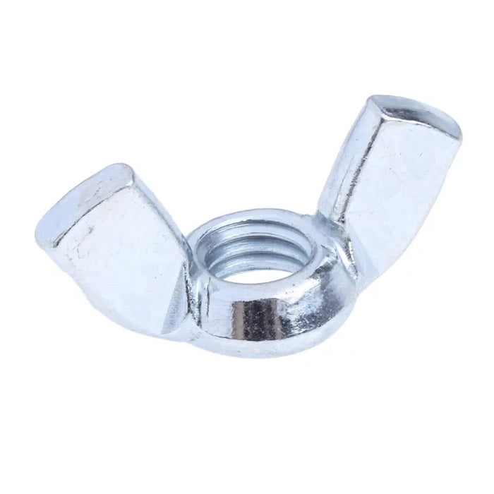 Bulk Hardware Steel Wing Nuts Bright Zinc Plated 8mm 30085