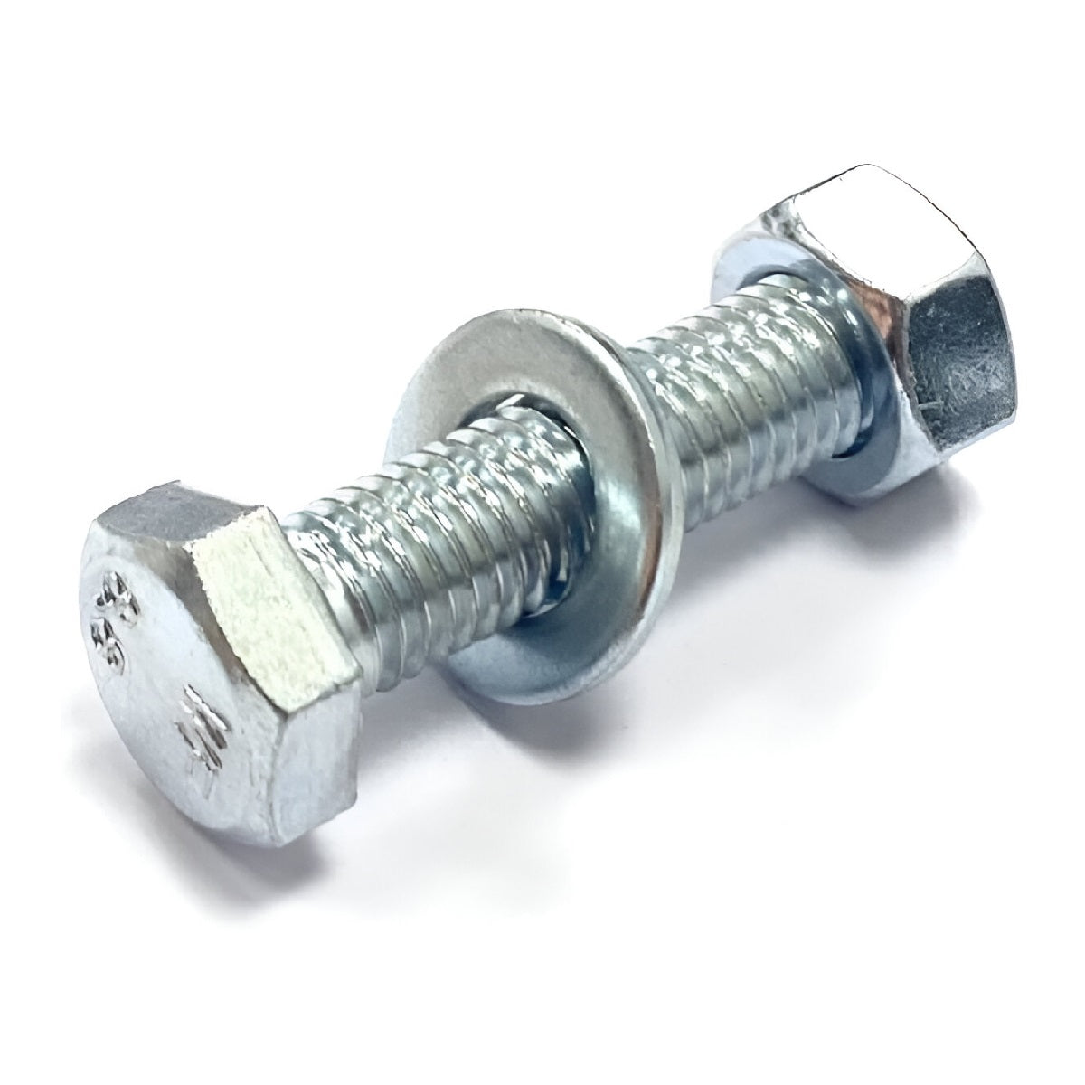 Bulk Hardware Hexagonal Head Nuts and Bolts Bright Zinc Plated 5mm x 75mm 30144