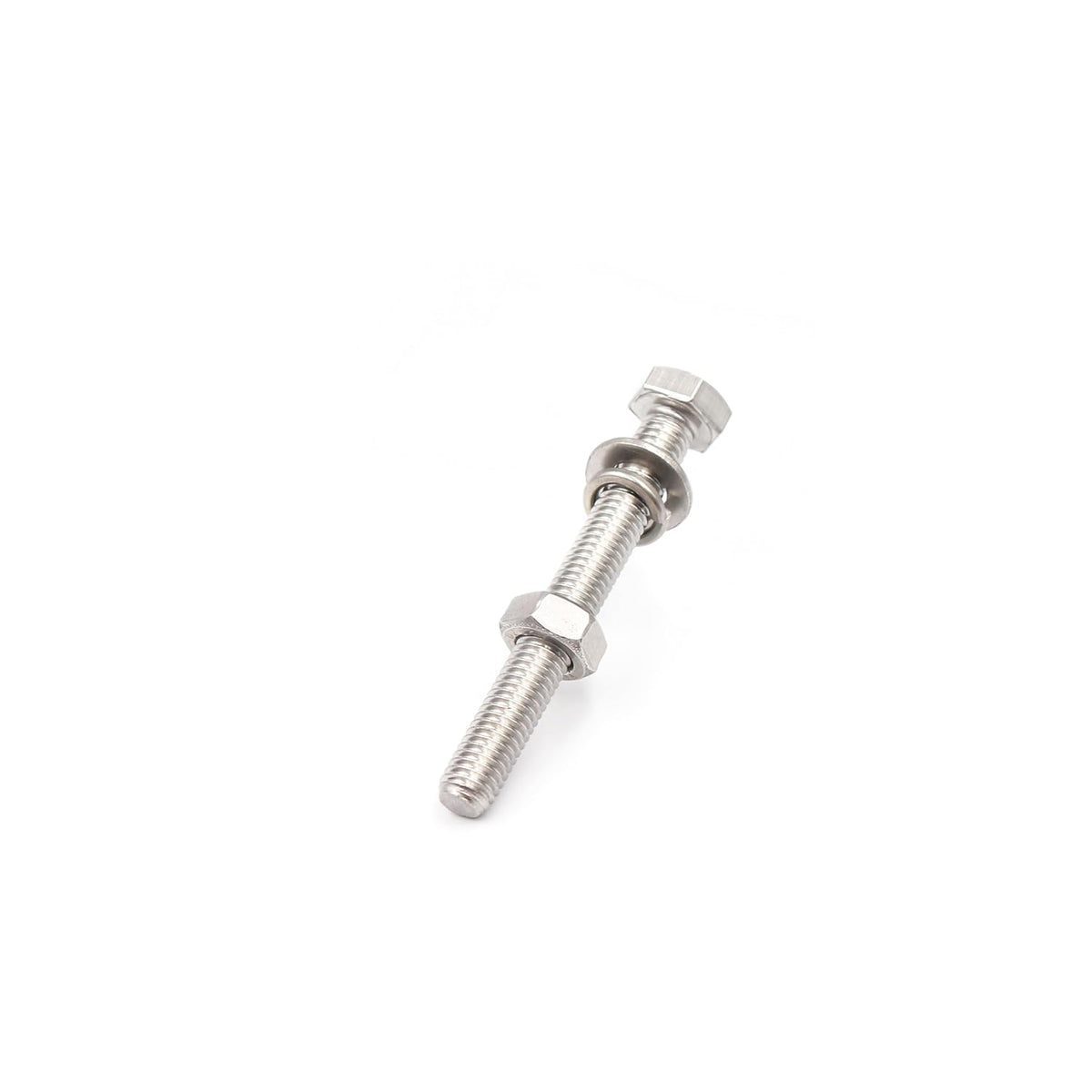 Bulk Hardware Hexagonal Head Nuts and Bolts Bright Zinc Plated 6mm x 70mm 30144