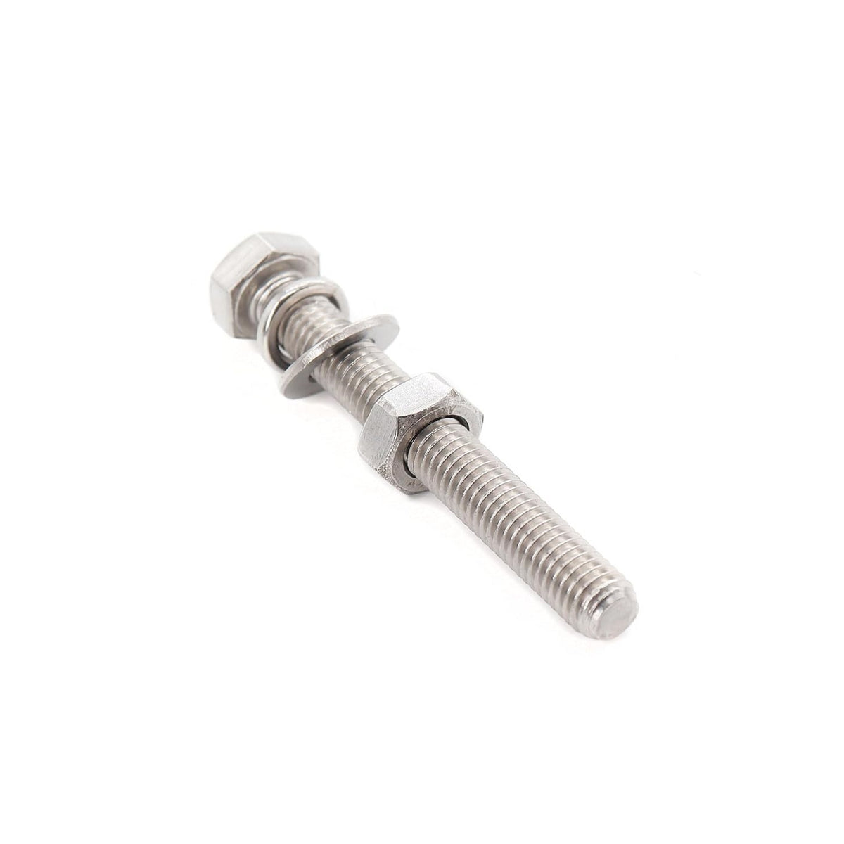 Bulk Hardware Hexagonal Head Nuts and Bolts Bright Zinc Plated 6mm x 70mm 30144
