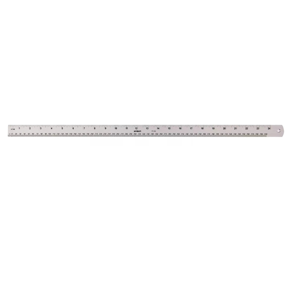 Amtech Heavy Duty Aluminium Rule Silver 24-Inch P5180