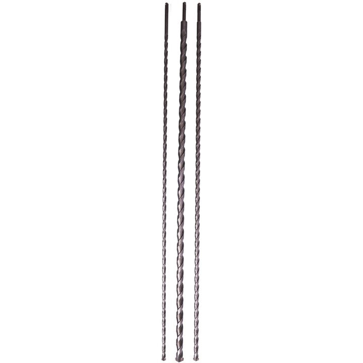 Amtech SDS Plug Masonry Drill Bit Set Metallic Silver Pack of 3 E0690