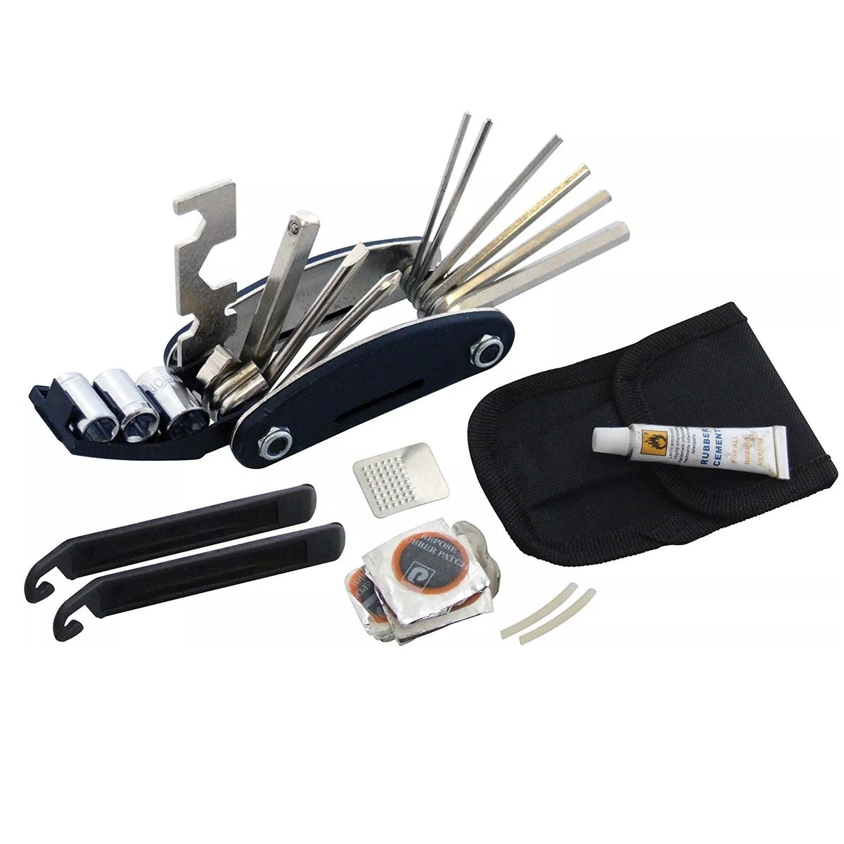 Amtech Multi-Function Bicycle Repair Tool and Puncture Tool Kit Assorted S1810