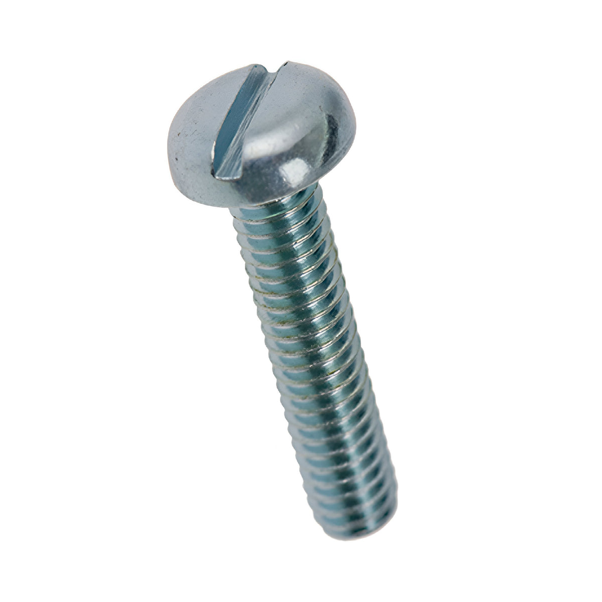 Bulk Hardware Slotted Pan Head Machine Screw Bright Zinc Plated 8mm x 25mm Pack of 2 30112