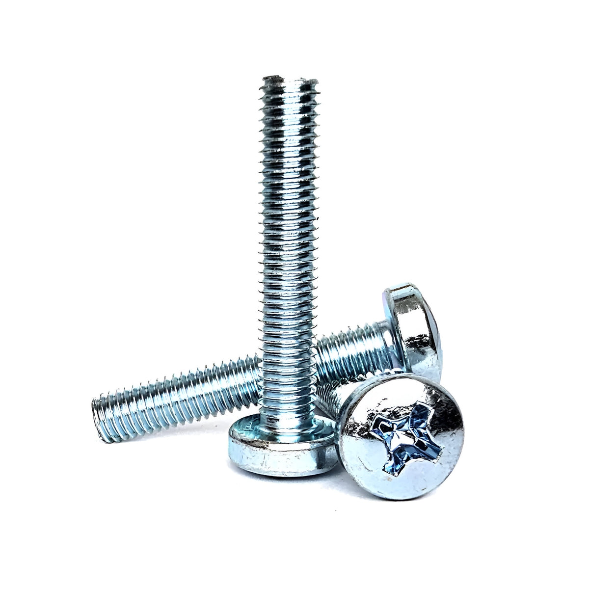 Slotted Pan Head Machine Screw and Nut Bright Zinc Plated 4mm x 50mm Pack of 100 B08